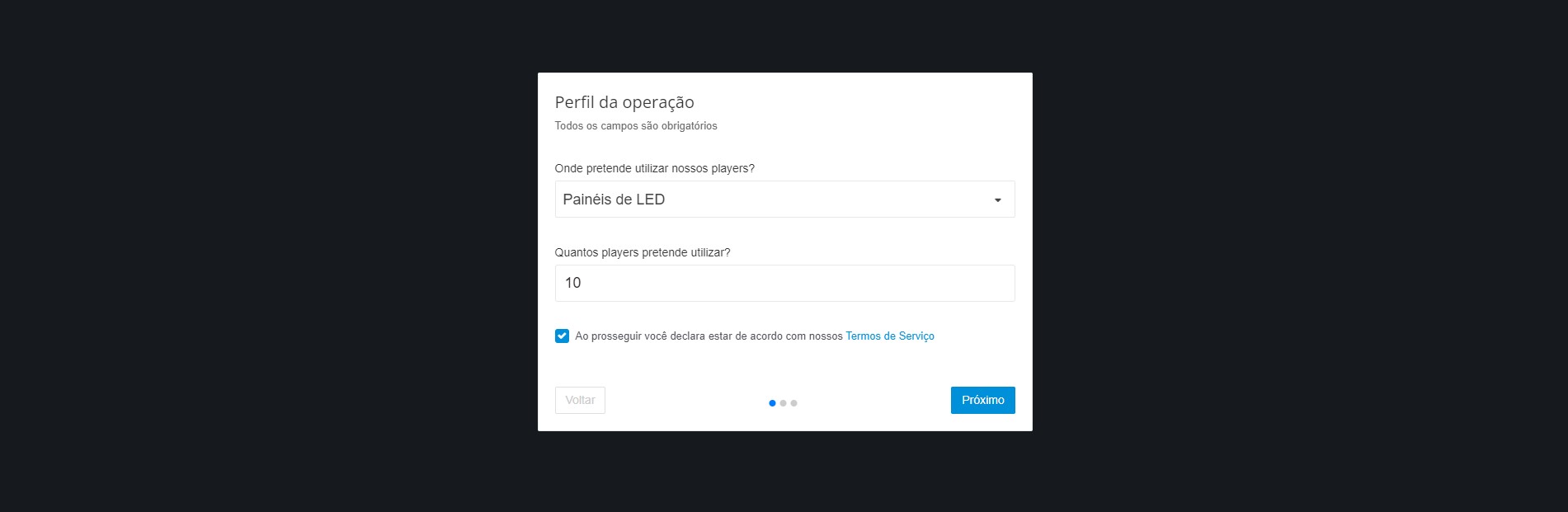 Tela do DS